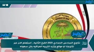 نتائج السادس الإعدادي 2025 الكرخ الثانية.. استعلم الآن عبر نتائجنا أو موقع وزارة التربية العراقية بكل سهولة